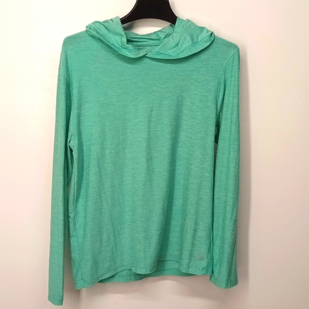 Breathe womens stretch hoodie sweatshirt Sz M performance sports yoga| tee hoody